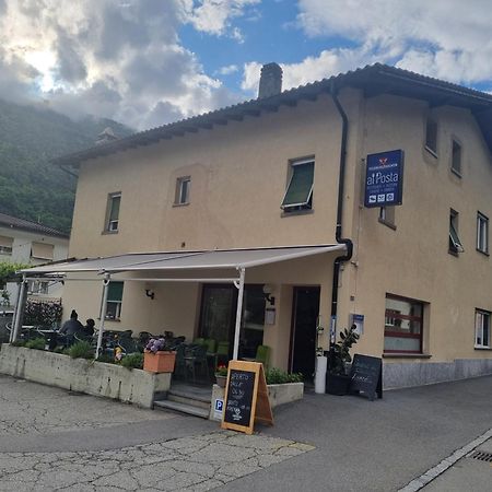 Ristorante Pizzeria Al Posta, Con Alogio Malvaglia Exterior foto